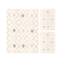 SUMMER B0610 (Rectangular, ( T 160X220 + 2T 60X110 ), BLANC CASSE)