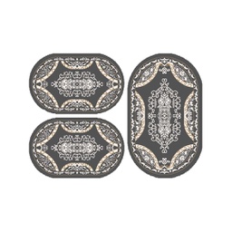 PLAZA 92372 (Ovale, ( O 80X130 + 2O 65X100 ), GRIS FONCE)