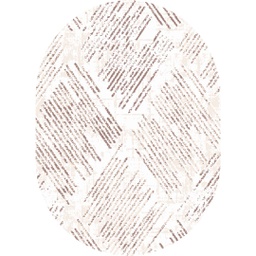 QAMAR A6630 (Oval, 200X150, ECRU SHRINK_BRONZE)