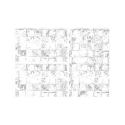 ANKARA 8889H (Rectangulaire, ( T 80X130 + 2T 65X100 ), BLANC CASSE)