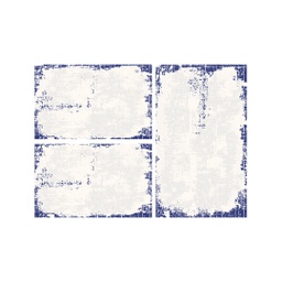 ANKARA A116H (Rectangulaire, ( T 80X130 + 2T 65X100 ), BLEU NUIT)