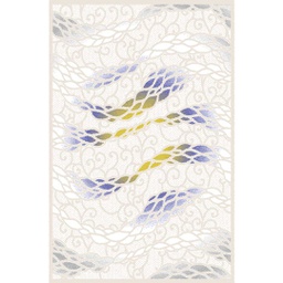 GALA A8741 (Rectangular, 200X280, ECRU SHRINK /BLANC CASSE)