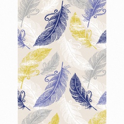 GALA A8731 (Rectangular, 150X220, ECRU SHRINK /BLANC CASSE)