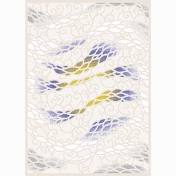 GALA A8741 (Rectangulaire, 150X220, ECRU SHRINK /BLANC CASSE)