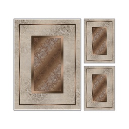STORY 2207A (Rectangular, ( T160X210 + 2T 60X80 ), MULTI COULEURS, Lamination)