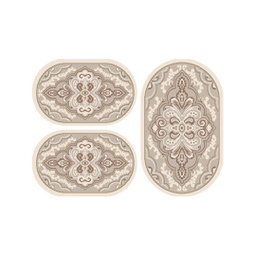 BRAGA 95662 (Oval, ( O 80X130 + 2O 65X100 ), ECRU)