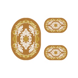 بلازا 9235E (بيضوي, ( O 100X130 + 2O 60X100 ), بني عسلي)
