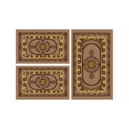PLAZA 9238D (Rectangulaire, ( T 80X130 + 2T 65X100 ), MARRON BRONZE)