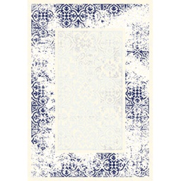 MANISA A436C (Rectangulaire, 200X280, ECRU SHRINK_BLEU NUIT)
