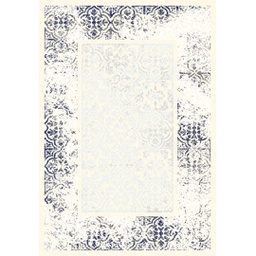 MANISA A436C (Rectangulaire, 200X280, ECRU SHRINK  - GRIS FONCÈ)