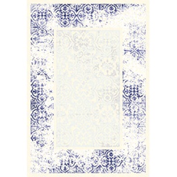 MANISA A436C (Rectangular, 200X280, SHRINK ECRU_BLEU VIOLACE)