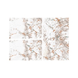 EMOJI B1580 (Rectangulaire, ( T 80X130 + 2T 65X100 ), BLANC CASSE SHRINK_BLANC CASSE)