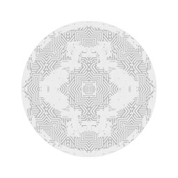 KENZ A747A (Round, 130X130, GRIS CLAIRE SHRINK GRIS FONCE)