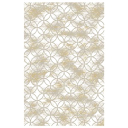 GALA 74140 (Rectangular, 200X280, BLANC CASSE SHRINK_MARRON MIEL)