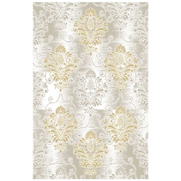GALA 81300 (Rectangular, 200X280, BLANC CASSE SHRINK_MARRON MIEL)