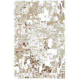 GALA 91920 (Rectangular, 200X280, BLANC CASSE SHRINK_MARRON CAFE)