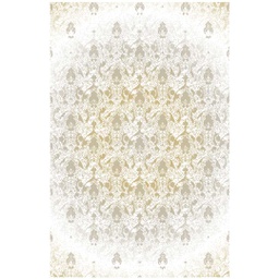 GALA 94030 (Rectangular, 200X280, BLANC CASSE SHRINK_MARRON MIEL)