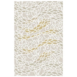 GALA A8740 (Rectangular, 200X280, BLANC CASSE SHRINK_MARRON MIEL)