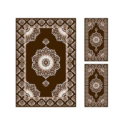 CIRTA B0421 (Rectangular, ( T 150X220 + 2T 60X110 ), MARRON BORDEAUX)