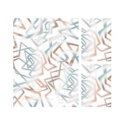 EMOJI B1880 (Rectangular, ( T 160X220 + 2T 60X110 ), BLANC CASSE SHRINK_BLANC CASSE)