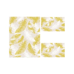 GALA A8730 (Rectangulaire, ( T 100X130 + 2T 60X100 ), ECRU SHRINK_DORE)