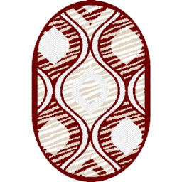 CIRTA 93041 (Oval, 80X130, BORDEAUX)