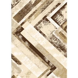MUGLA B4560 (Rectangular, 200X280, ECRU SHRINK - MARRON CAFÈ)