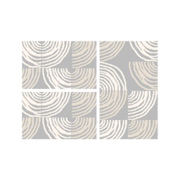 SUMMER B2430 (Rectangulaire, ( T 80X130 + 2T 65X100 ), GRIS CLAIRE)