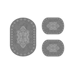 STORY 2743A (Ovale, ( O 80X115 + 2O 50X80 ), GRIS FONCE, Lamination)