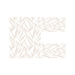 GALA 97223 (Rectangular, ( T 100X130 + 2T 60X100 ), ECRU SHRINK /BLANC CASSE)