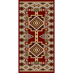 RIYADH 99823 (Rectangular, 50X100, BORDEAUX)