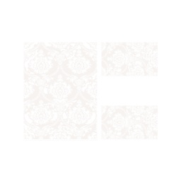 SAKURA B4841 (Rectangulaire, ( T 100X130 + 2T 60X100 ), BLANC CASSE)