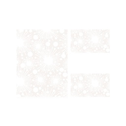 SAKURA B4851 (Rectangular, ( T 100X130 + 2T 60X100 ), BLANC CASSE)