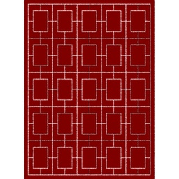 ميلودي 97966 (مستطيل, 190X275, أحمر عنابي / قشدي)