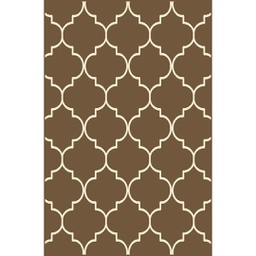 MELODIE 9789B (Rectangular, 190X275, BRUN PALE_IVOIRE)