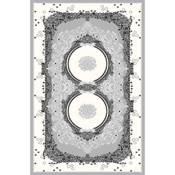 ميلودي 8904X (مستطيل, 190X350, رمادي فاتح/ رمادي فاتح)