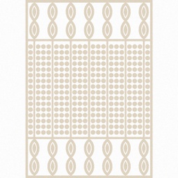NARJES B5890 (Rectangular, 200X280, VISON SHRINK_BLANC CASSE)
