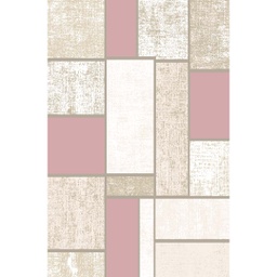 OZEL 9755D (Rectangular, 200X280, ECRU SHRINK_BOIS DE ROSE)