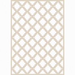 NARJES B5770 (Rectangular, 150X220, VISON SHRINK_BLANC CASSE)