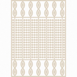 NARJES B5890 (Rectangular, 150X220, VISON SHRINK_BLANC CASSE)