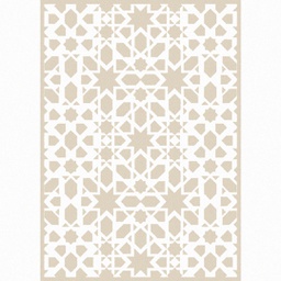 NARJES B5910 (Rectangular, 200X280, VISON SHRINK_BLANC CASSE)