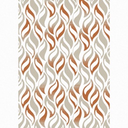 GALA 97223 (Rectangular, 200X280, ECRU SHRINK_BRIQUE)