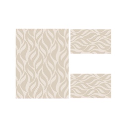 GALA 97220 (Rectangular, ( T 100X130 + 2T 60X100 ), ECRU SHRINK_CREME)