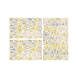 MANISA A020L (Rectangulaire, ( T 80X130 + 2T 65X100 ), ECRU SHRINK_DORE)