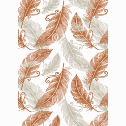 GALA A8730 (Rectangular, 200X280, ECRU SHRINK_BRIQUE)
