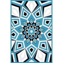 CIRTA B0540 (Rectangular, 180X270, BLEU TURQUOISE)