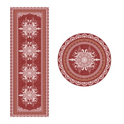 STORY 2761A (Roller &amp; Round, ( C 80X400 + R 80X80 ), BORDEAUX, Lamination)