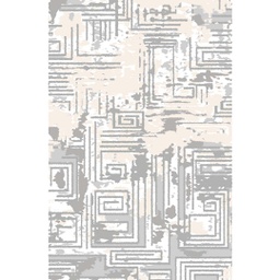 MUGLA 97870 (Rectangular, 100X125, ECRU SHRINK_GRIS CLAIR)
