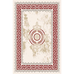 OZEL 9753B (Rectangular, 160X220, ECRU SHRINK_BORDEAUX)