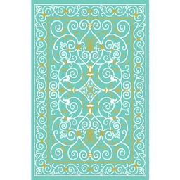 PLAZA A8440 (Rectangular, 200X280, VERT TURQUOISE)